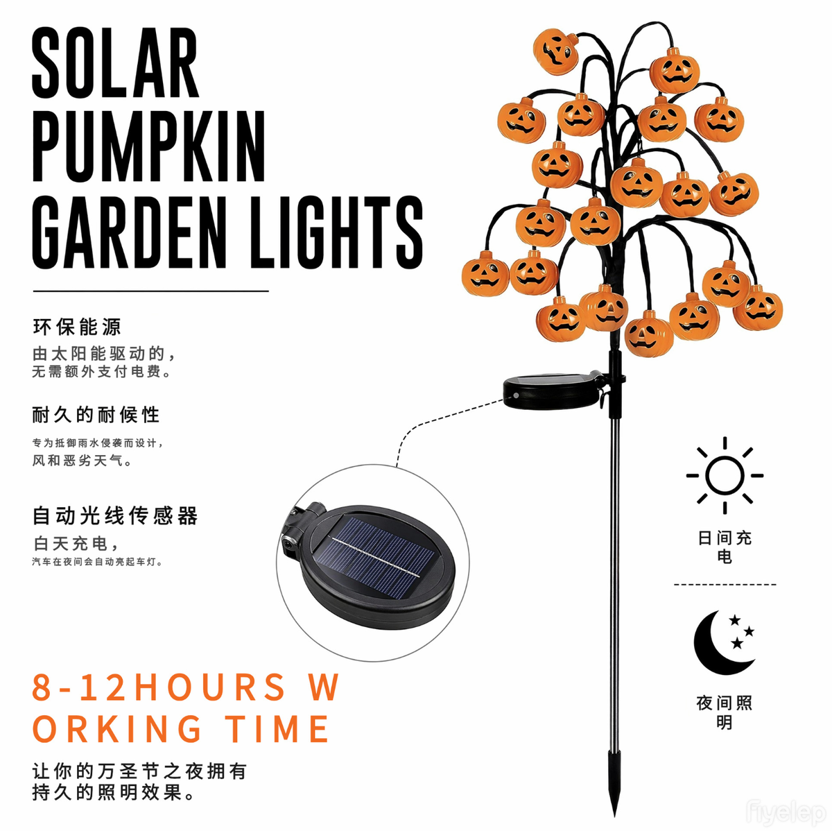 Halloween Pumpkin String Lights