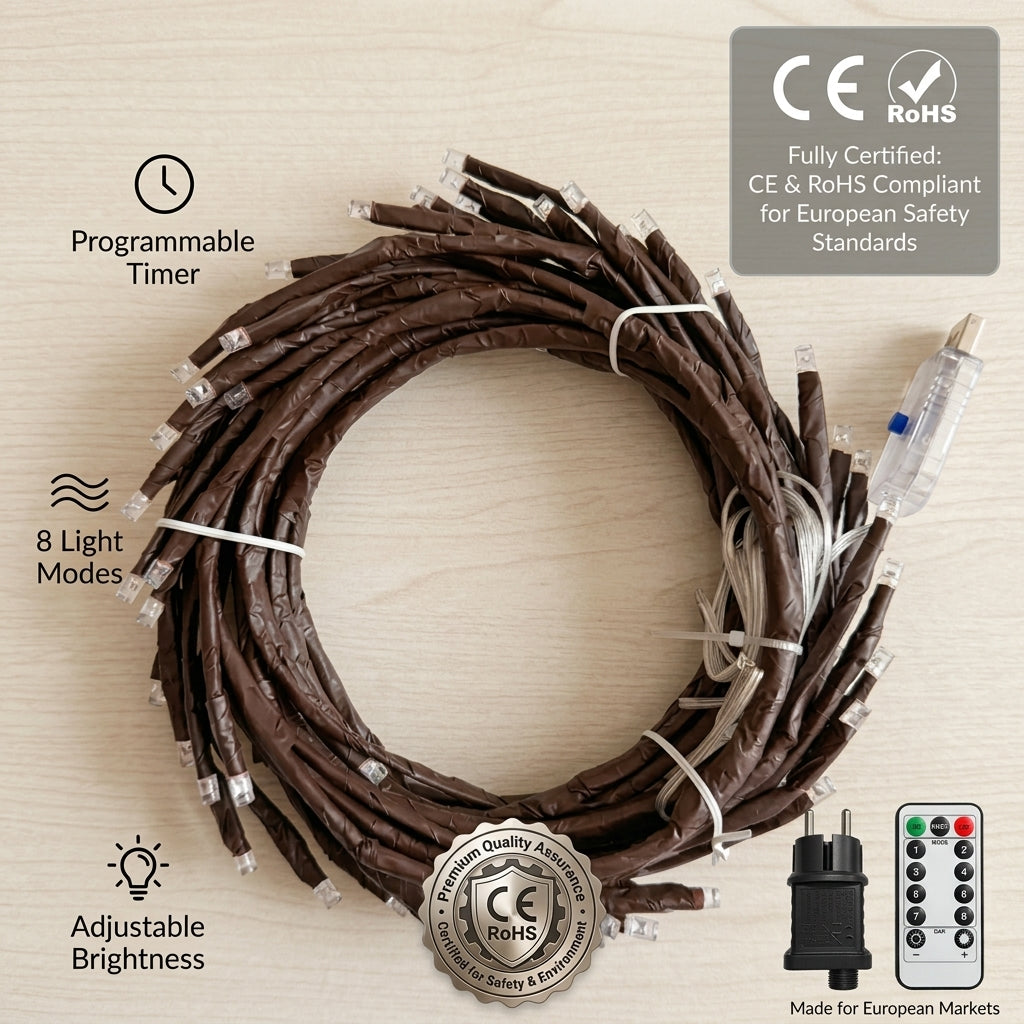 LED Vine String Lights | USB Powered | 72–144 Bulbs | OEM/ODM