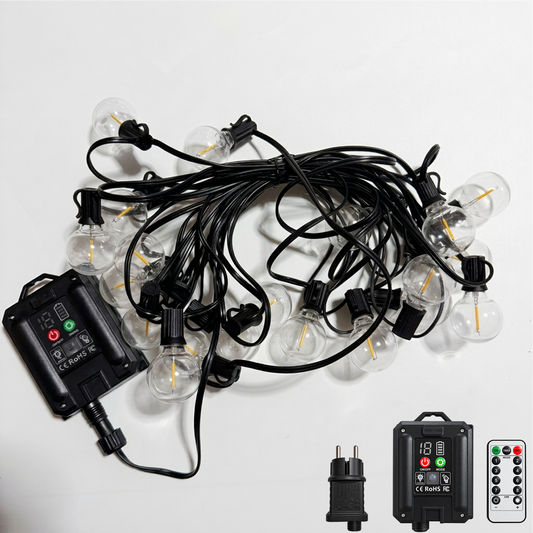 G40 Globe LED String Lights | Plug-in & Solar Options