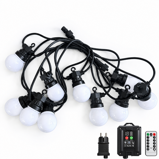 G50 LED Globe String Lights | Solar & Plug-in Options | OEM/ODM