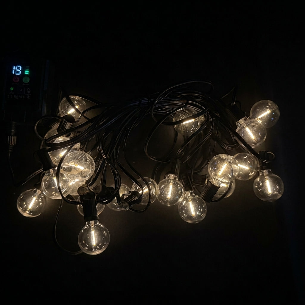 G40 Globe LED String Lights | Plug-in & Solar Options