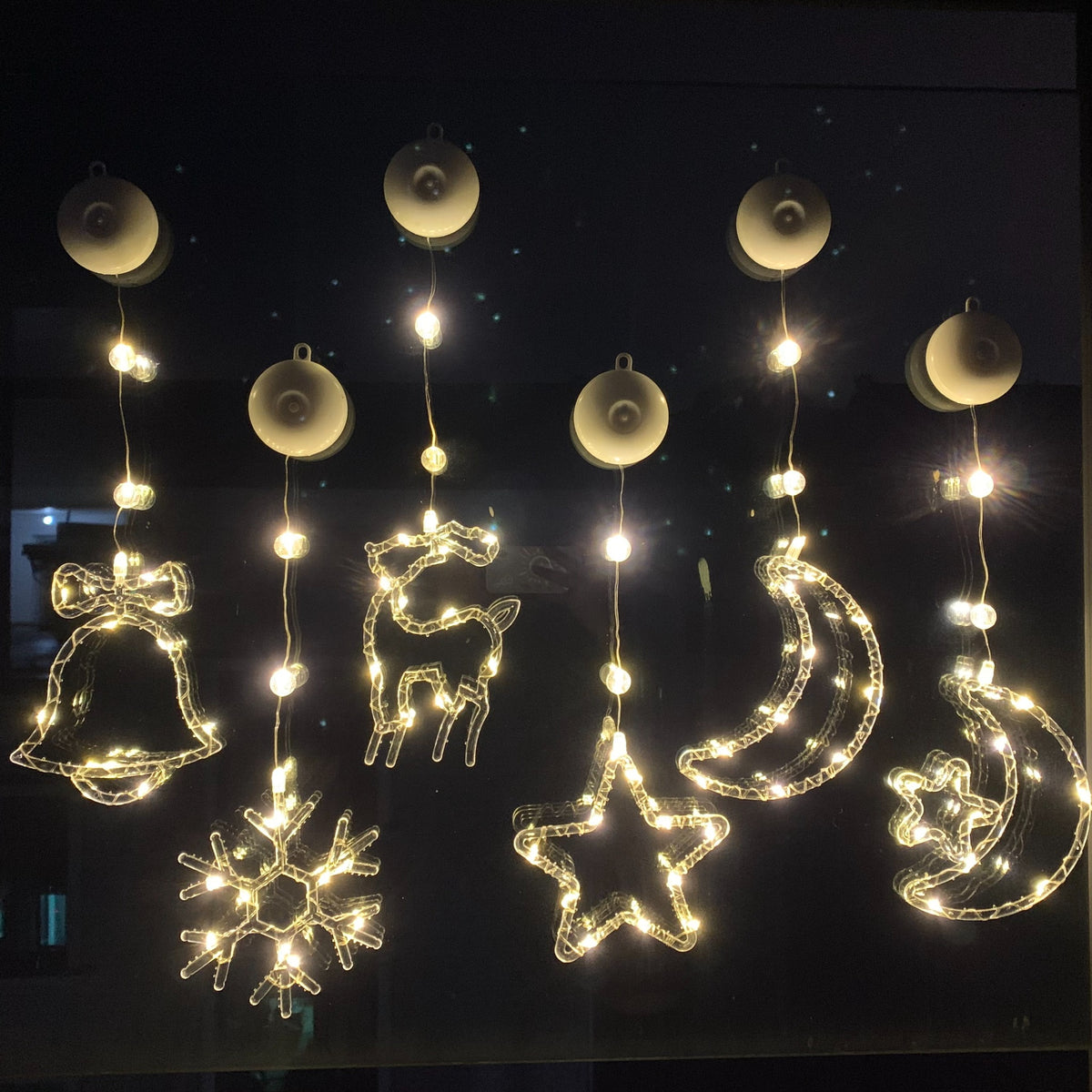 Christmas window hanging LED decorative lights