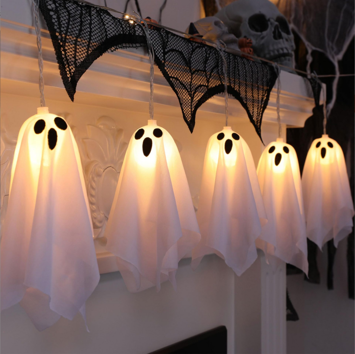 Halloween Ghost String Lights