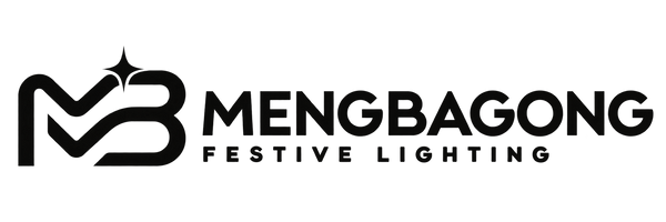 MENGBAGONG black monochrome festive lighting logo