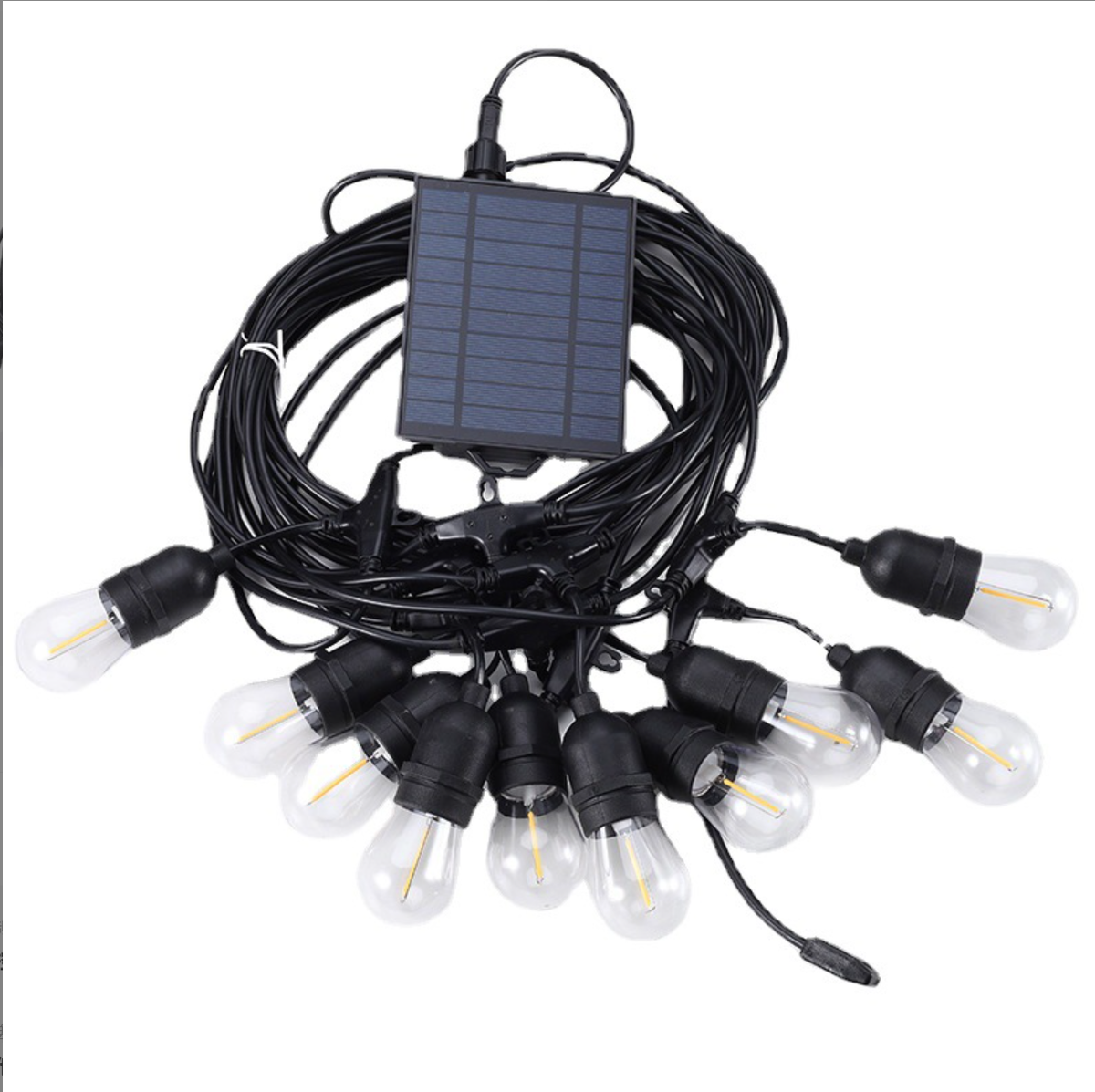 Solar High Low Voltage Edison String Lights